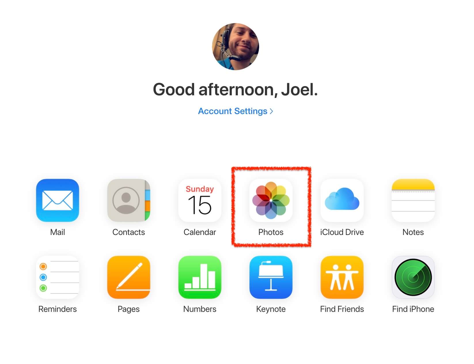 using icloud to recover photos