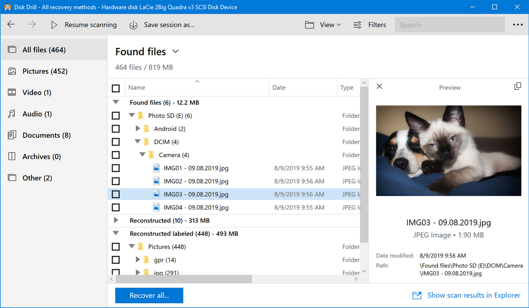 recover deleted files from sd card