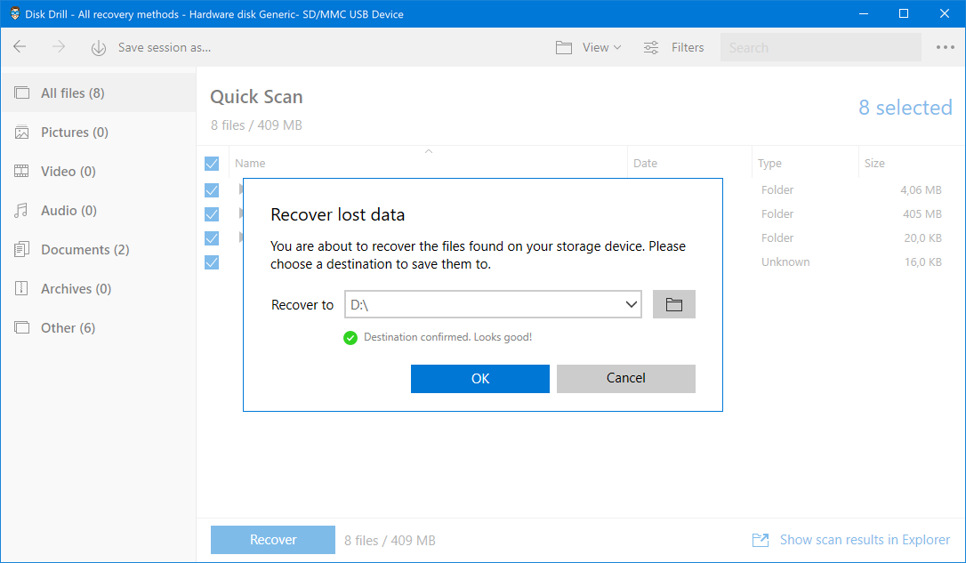 Perform the external hard drive recovery