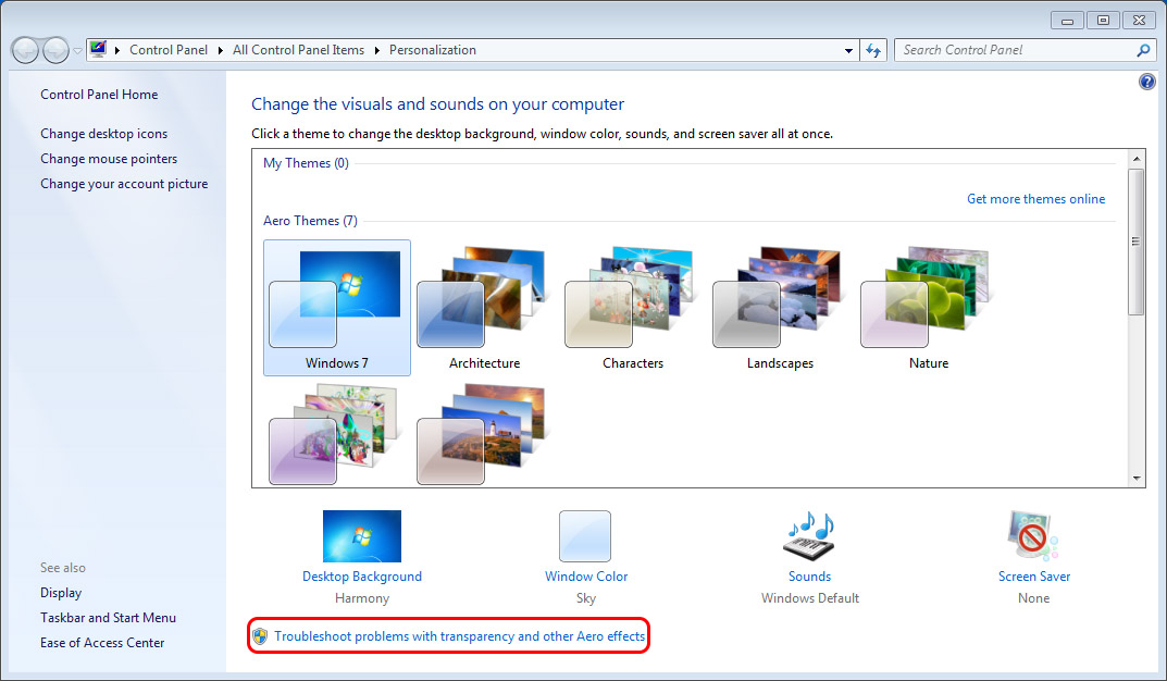 restore deleted files windows 7 aero fix