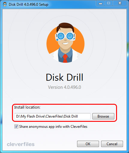 how to recover deleted files on windows 7 using Disk Drill - step 1