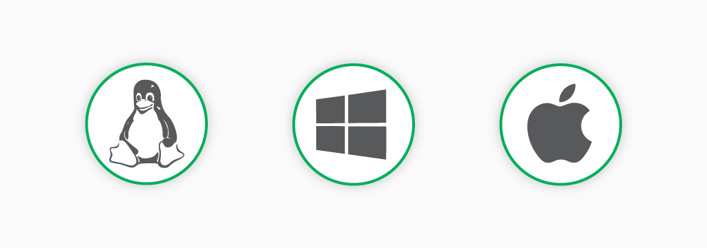 linux windows mac logos
