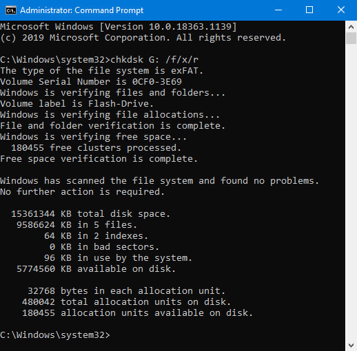 CHKDSK and SFC Scan