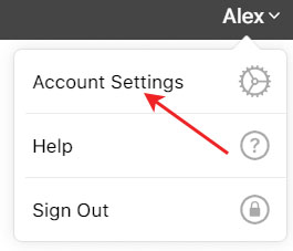 open icloud account settings