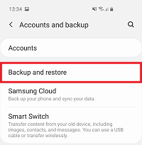 samsung cloud backup and restore
