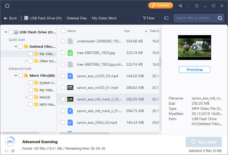 Easeus Video Recovery Software