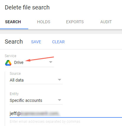 google deleted drive vault recover