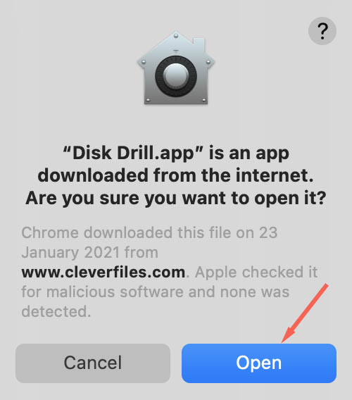 open disk drill imessages recovery