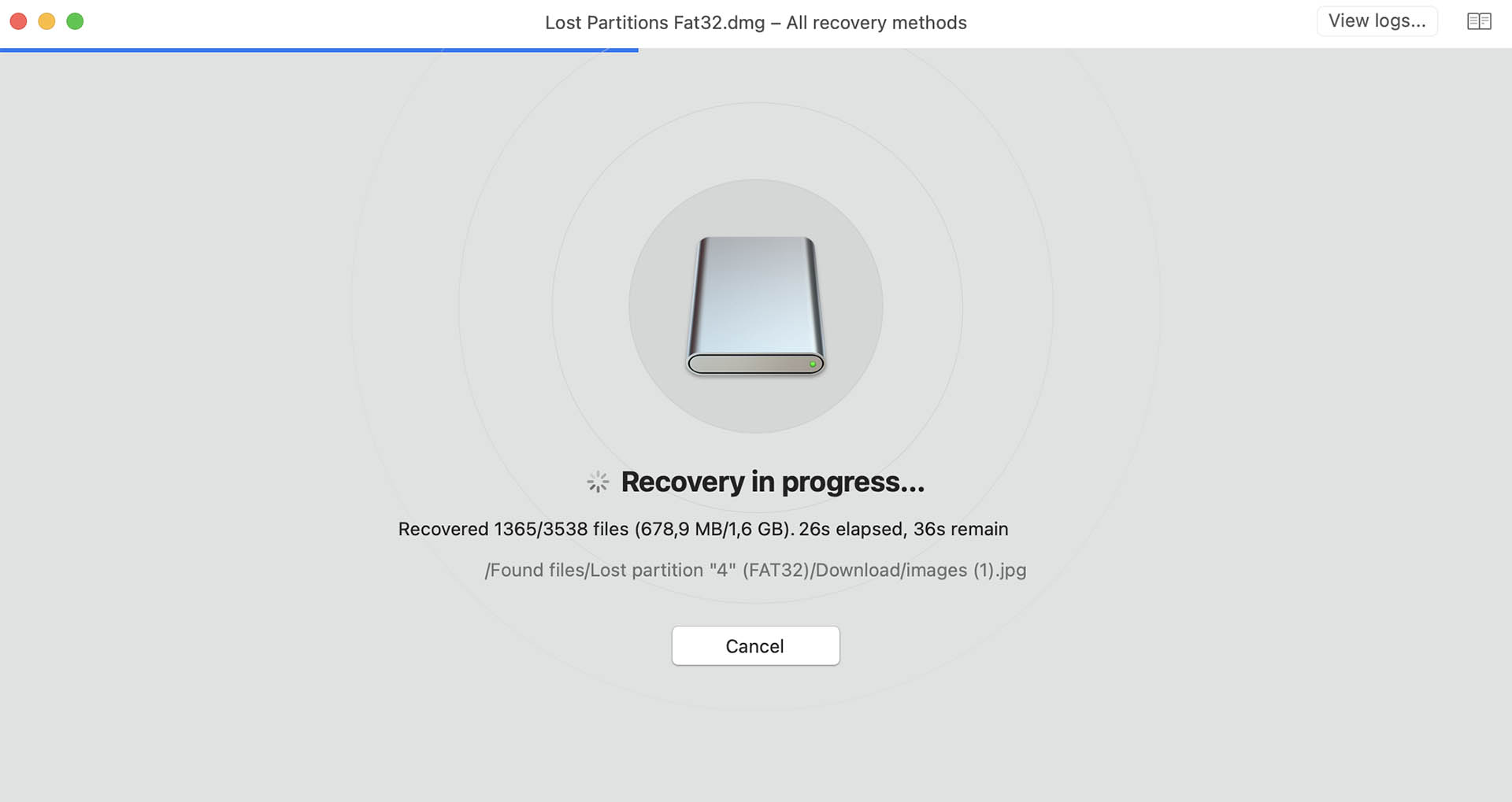 Recover Lost Partition Mac Disk Drill