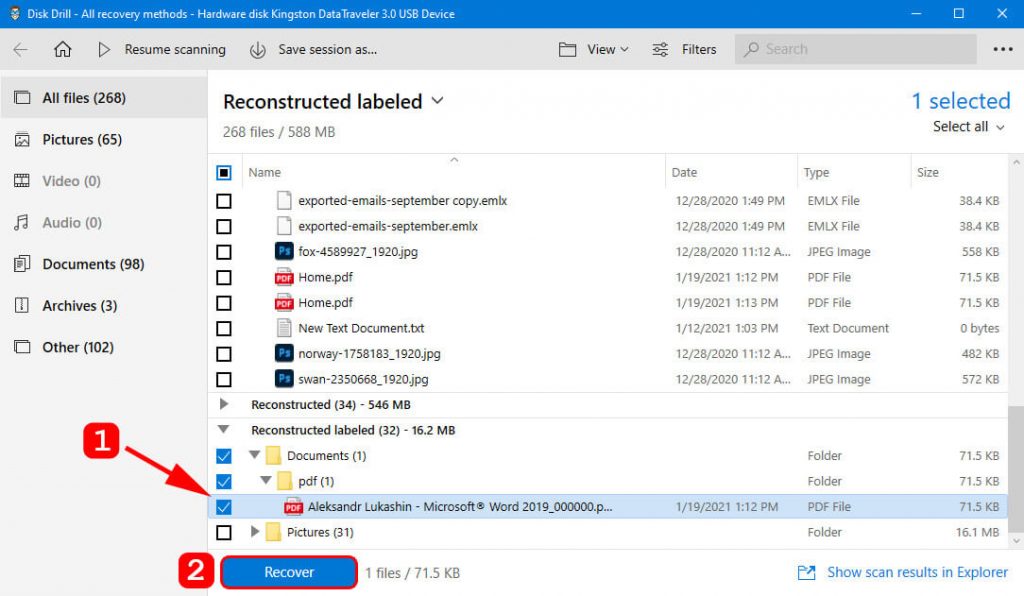 restore deleted files windows 10 that have been erased