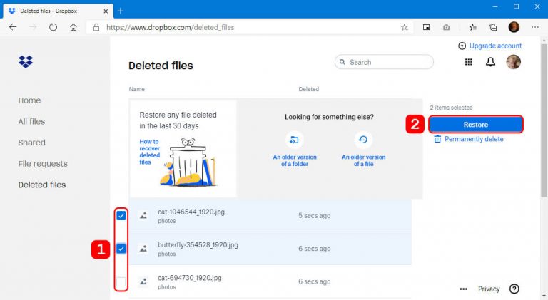 dropbox recover old files dropbox recover old files