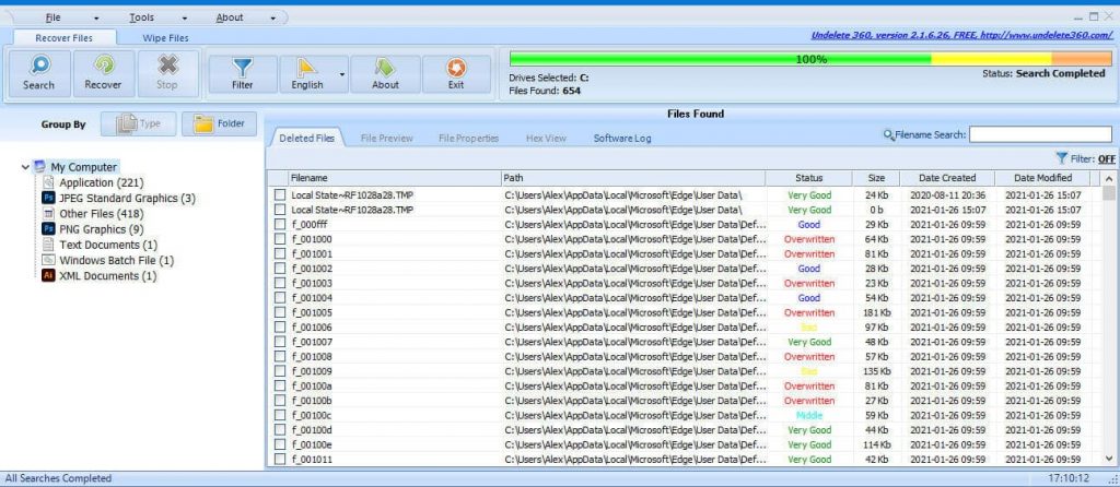 undelete 360 usb recovery tool