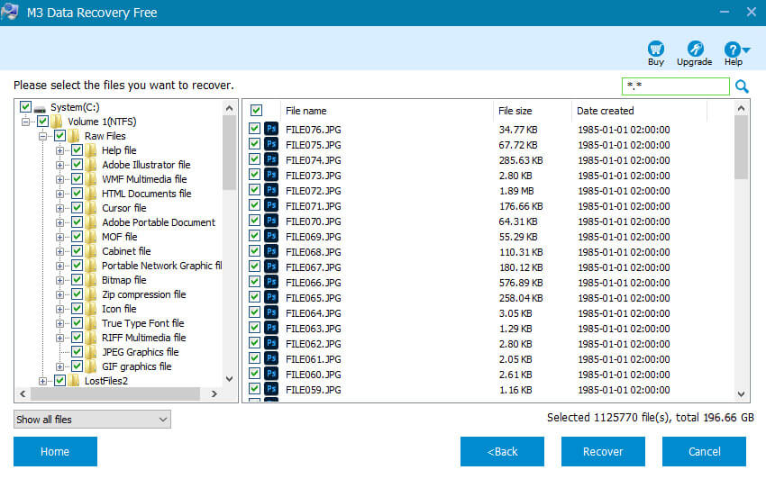 deep scan results m3 data recovery