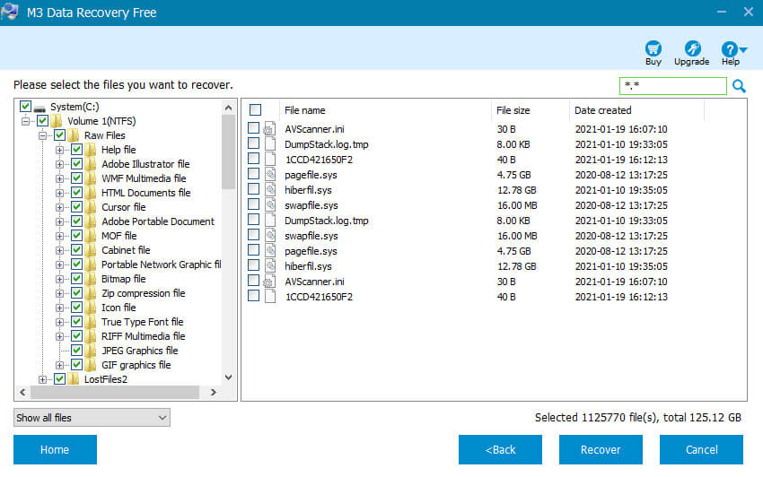 quick scan results m3 data recovery