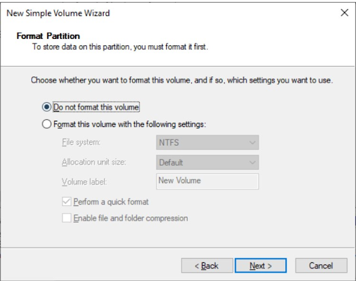 Simple Volume Wizard