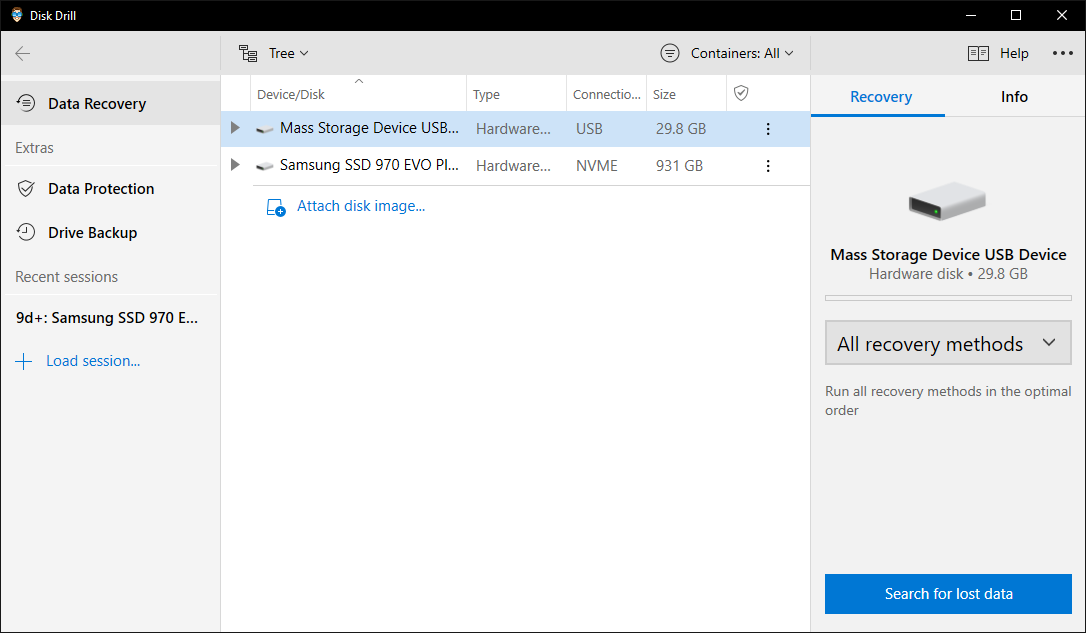 Windows 10 - Displaying SD Card