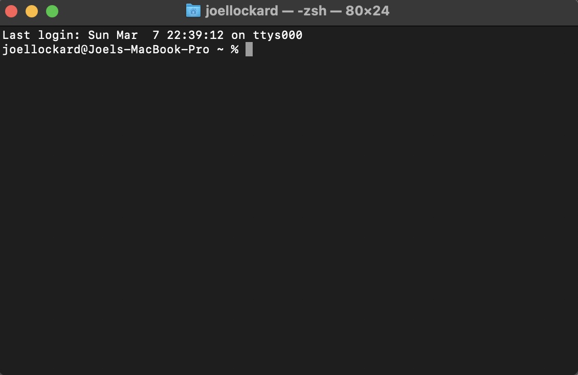 blank terminal window