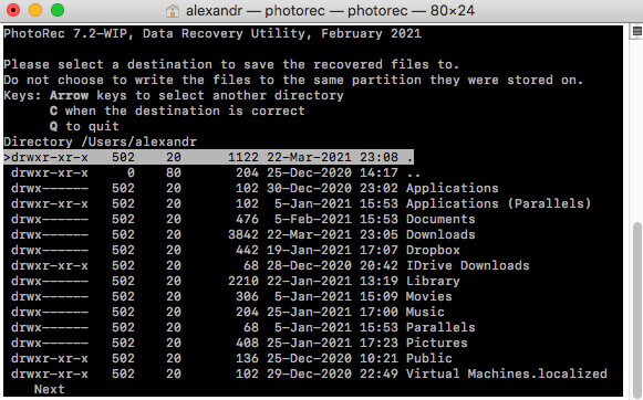 photorec data recovery tool