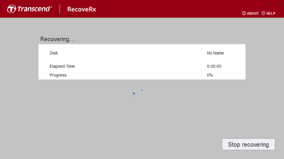 RecoveRx user interface.