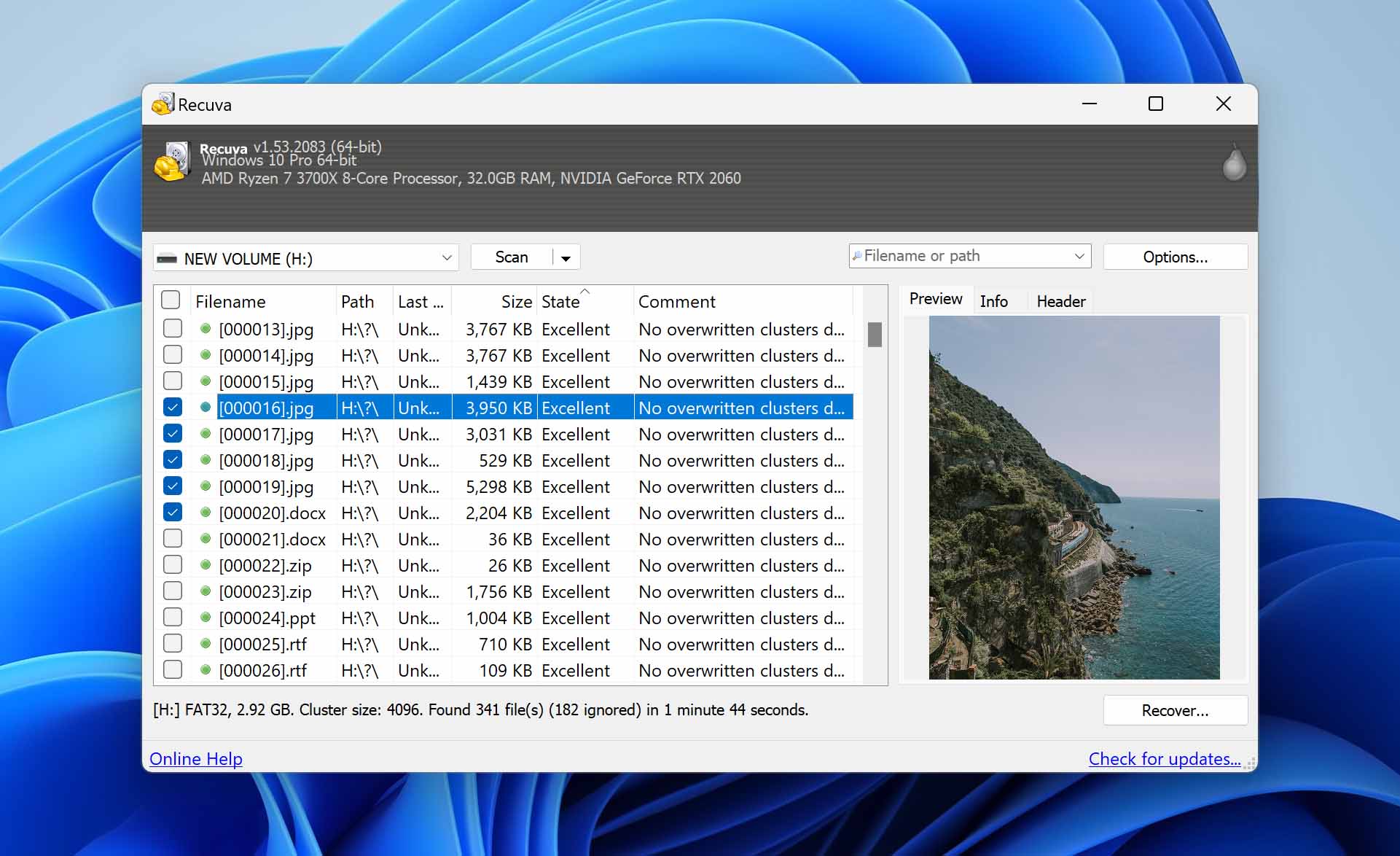 Image presenting Recuva File Recovery Solution, for context, though it isn't available for Mac users, necessitating alternatives