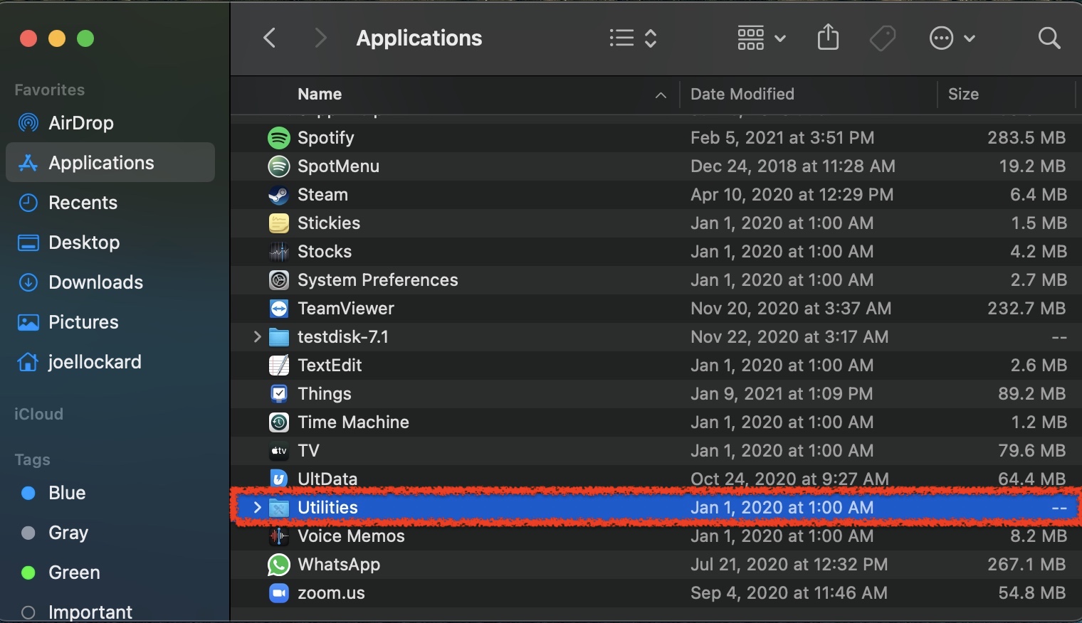 exiftool mac verify install directory