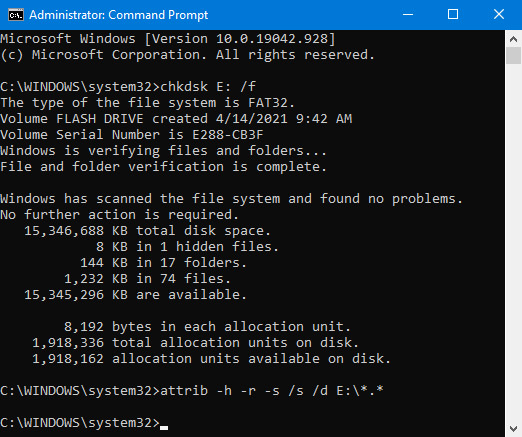 chkdsk windows