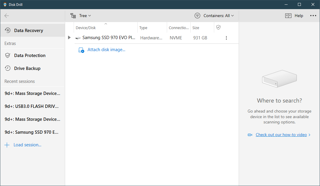 disk drill landing page