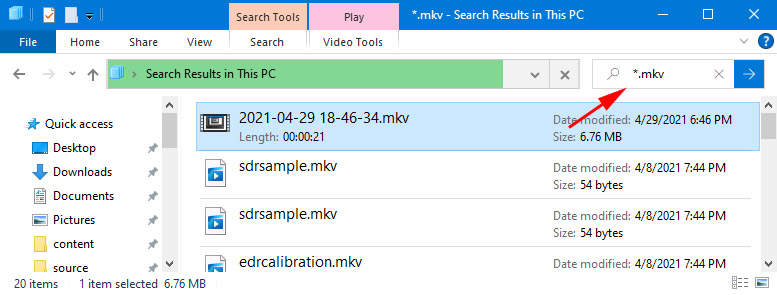 search obs recordings on your pc
