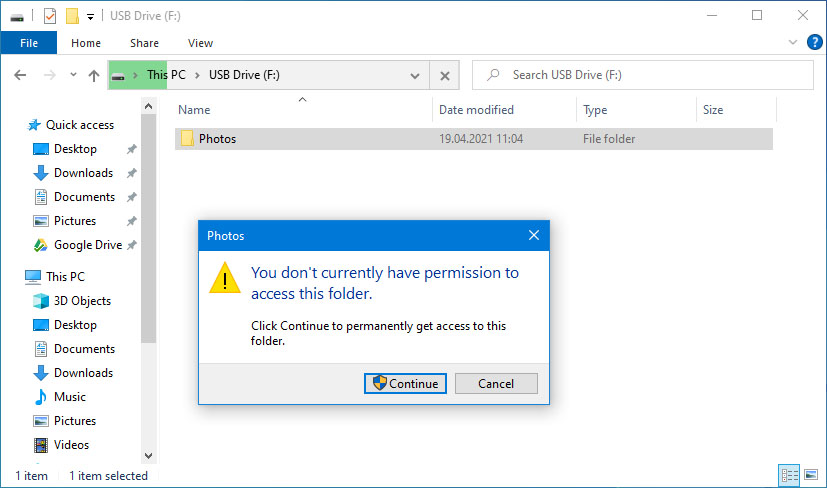 Inaccessible Files & Folders (Resident virus)