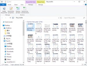 recycle bin on Windows