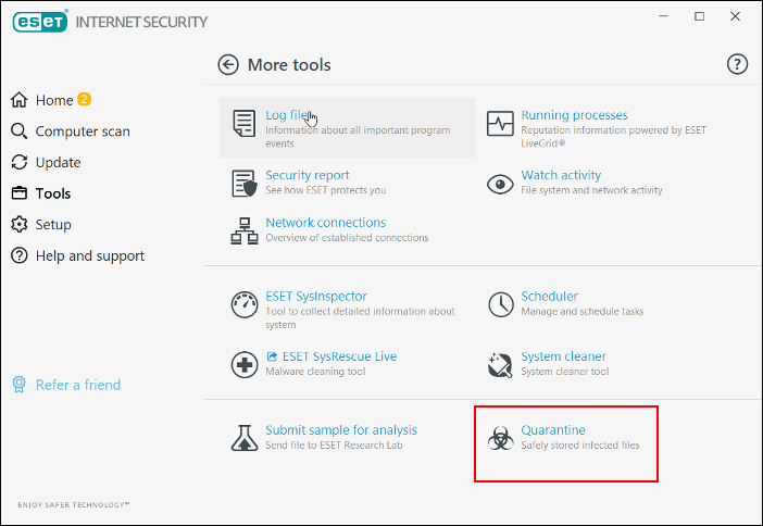 Undo Eset Nod 32 Delete