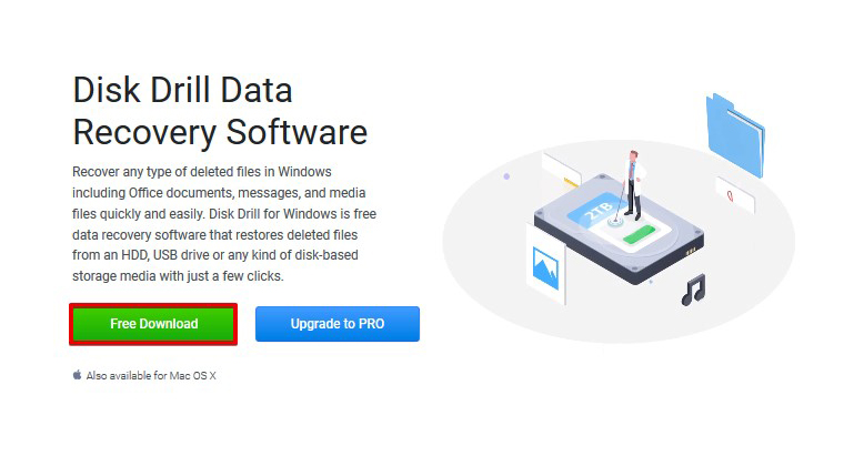 Recover Deleted Files From Desktop With Disk Drill - Step 1