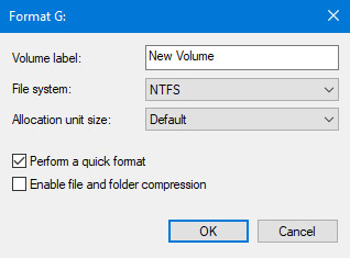 finally format RAW hard disk