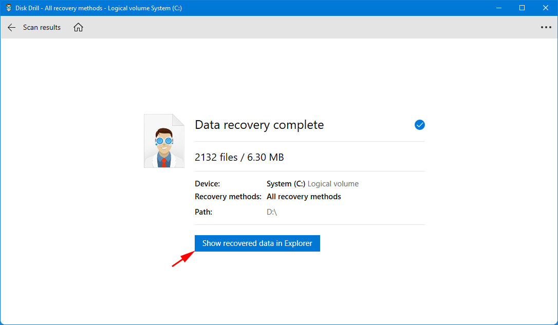 Check Your Recovered Files