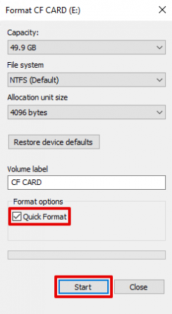 formatted over cf card recovery