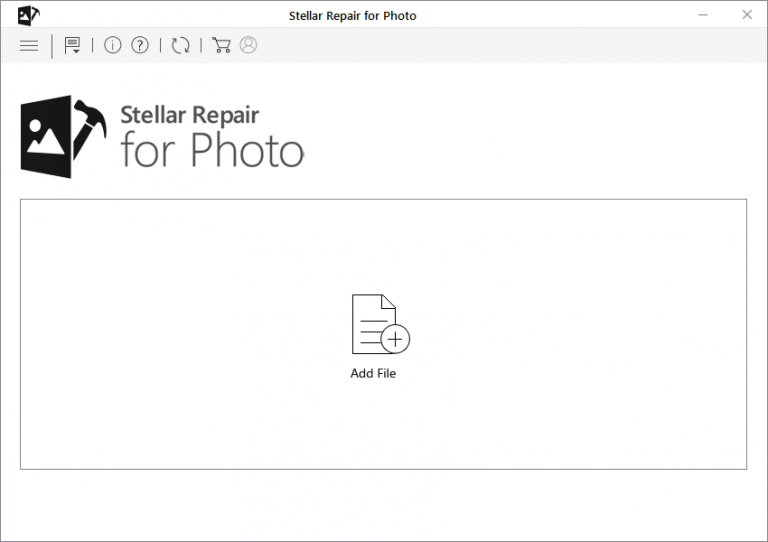 Stellar Photo Repair Main Screen