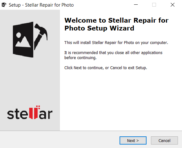 Stellar Photo Repair Setup