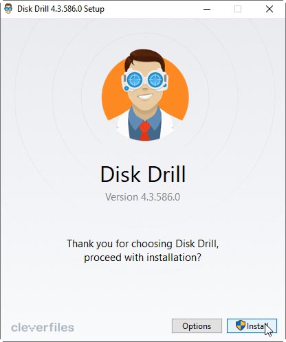 Disk Drill's Installation Wizard