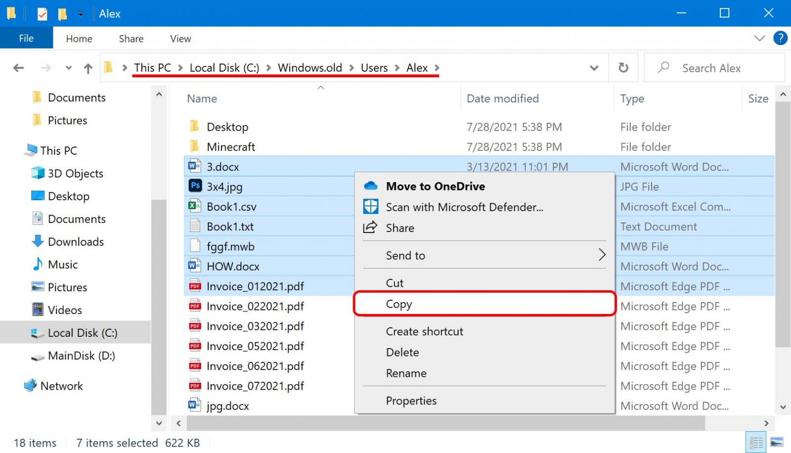 How To Retrieve Files From The Windows old Folder Recover Deleted Windows old Folder 2021 