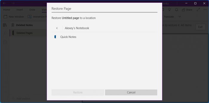restore deleted onenote notebook restore deleted onenote notebook
