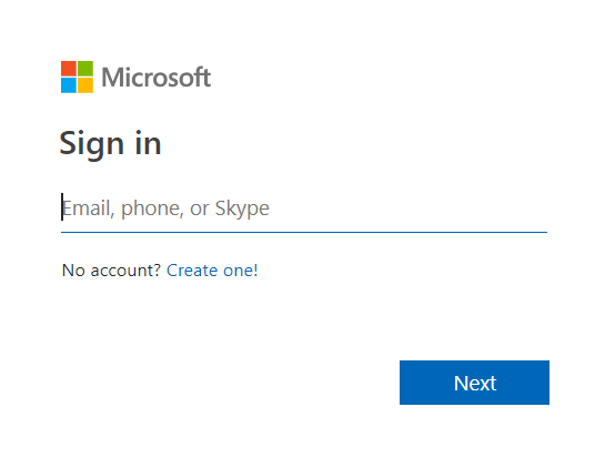 Onedrive Sign in