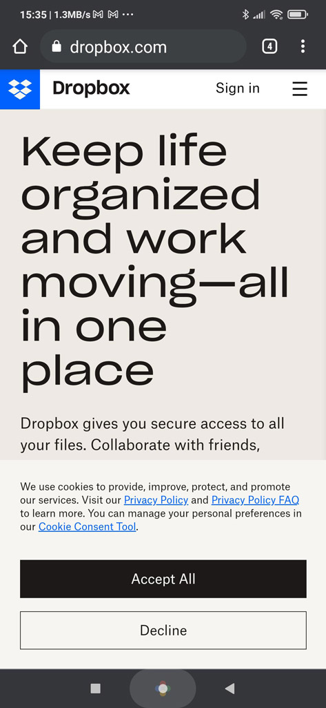 Dropbox Site