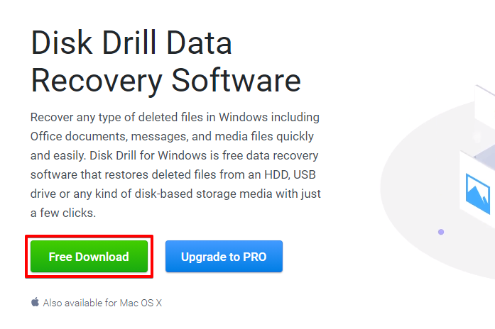 Downloading Disk Drill.