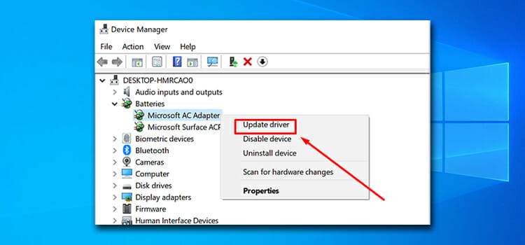 updating drivers in device manager