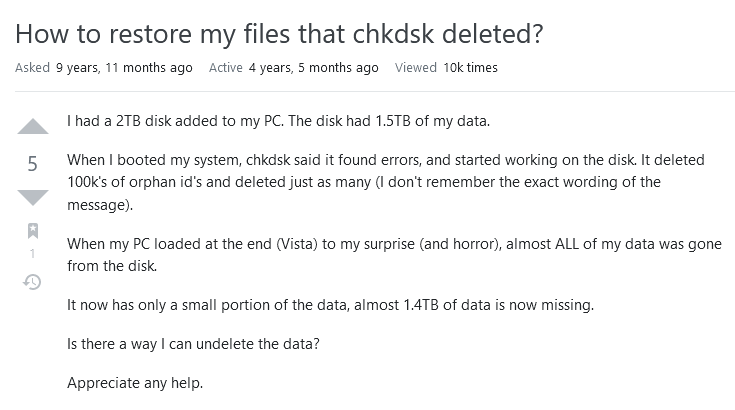 CHKDS_Windows_Issue