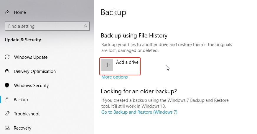 Windows Backup Drive