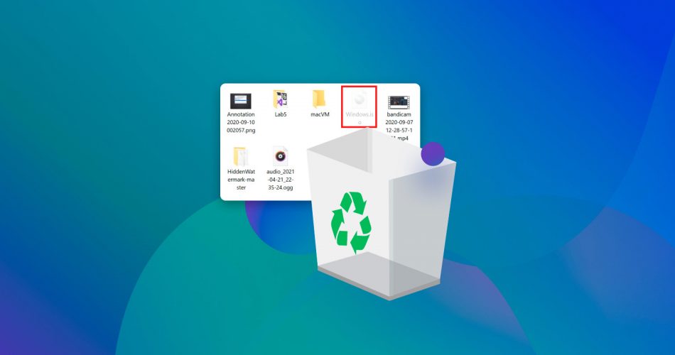 deleted files not in recycle bin