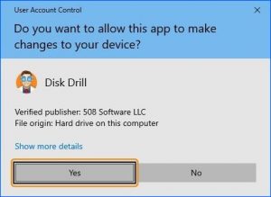 disk drill installation sequence