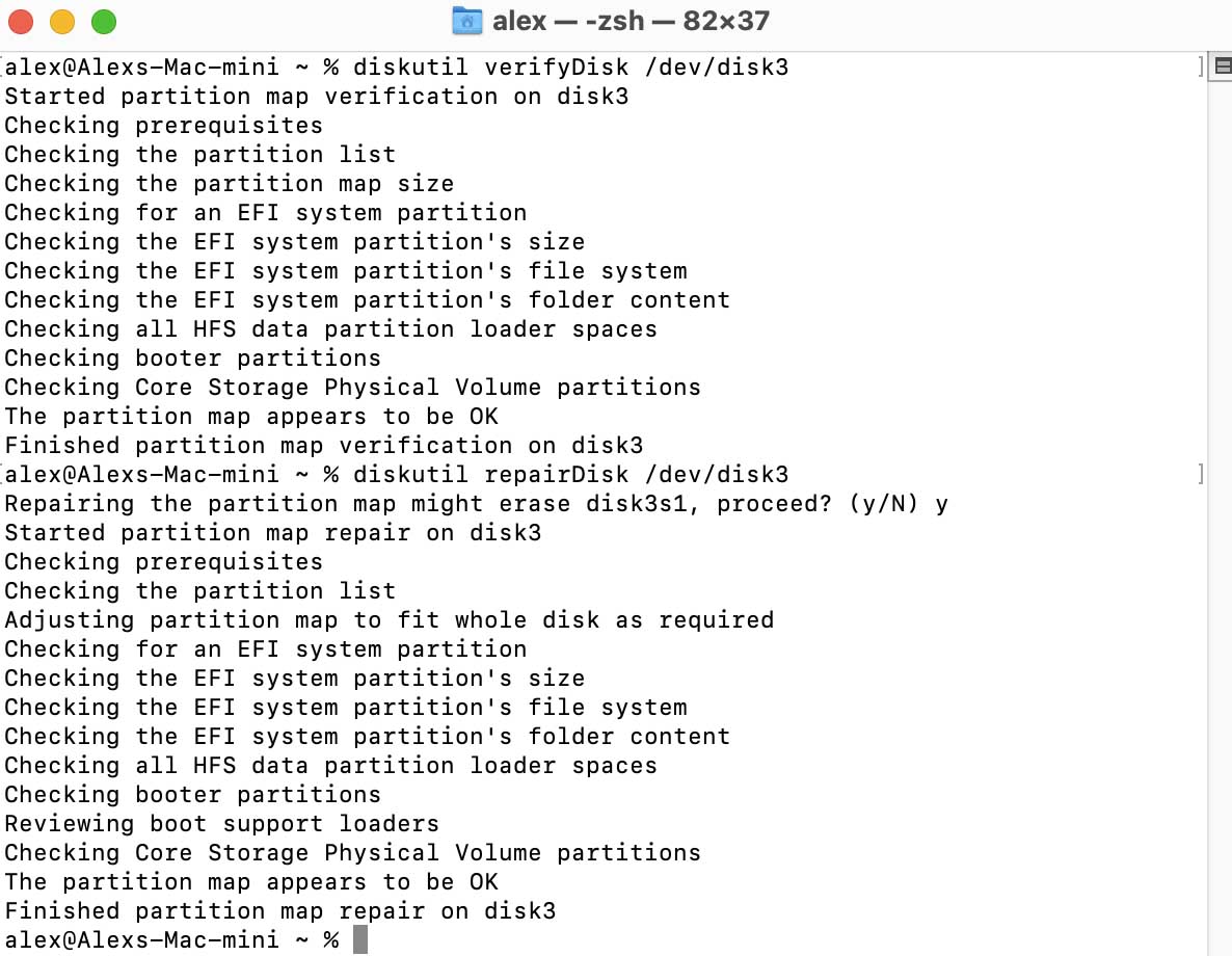 Try to Force mount drive in disk utility