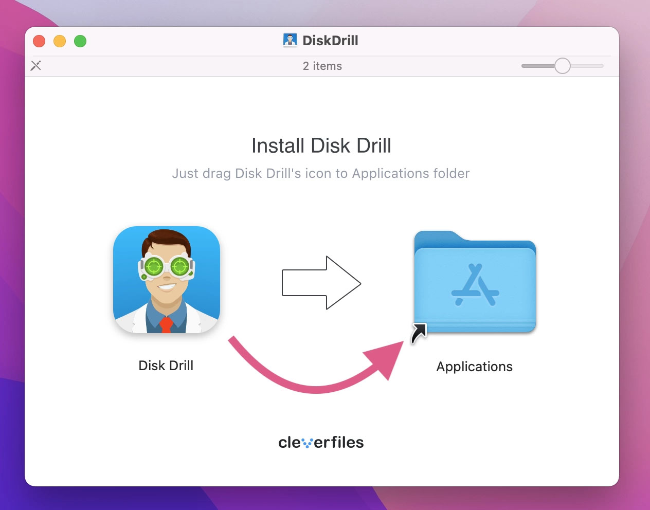 The first step to recover your formatted Mac hard drive is to install Disk Drill. 